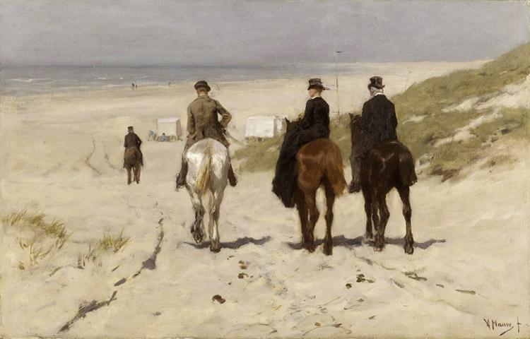 Anton mauve Riders on the Beach at Scheveningen (nn02) oil painting image